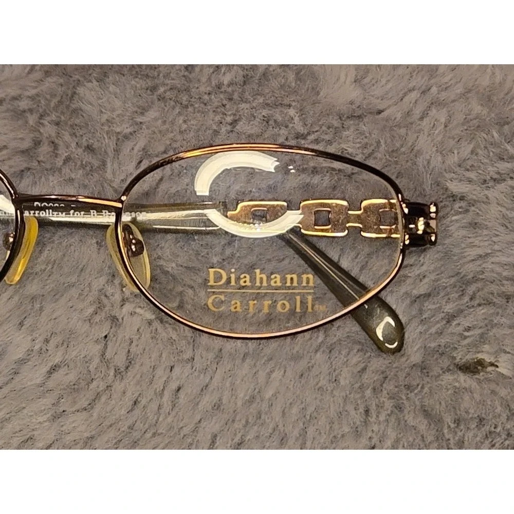 VTG DIAHANN CARROLL DC030 BRZ Bronze Oval Eyeglasses Frames 53-19-140mm